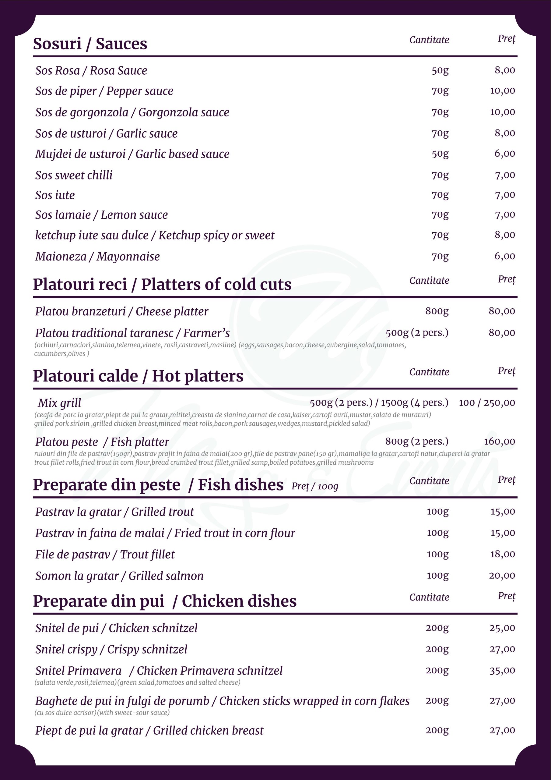 Menu Page 5